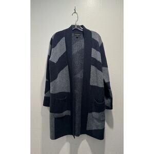 Banana Republic S Ajri Sweater Cardigan Wool Yak Hair Blend Geometric Coatigan